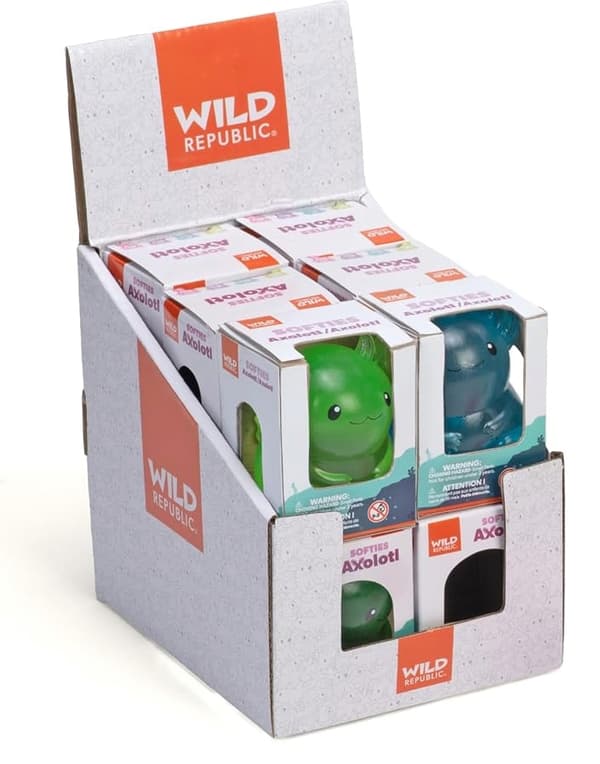 Wild Republic Softies Axolotl Violetti