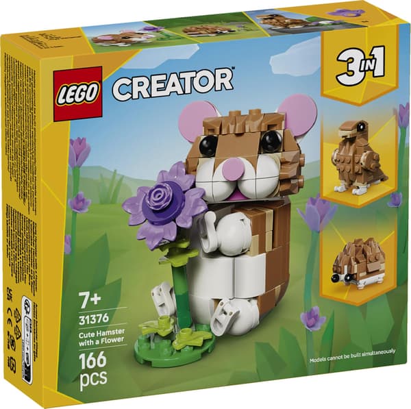 LEGO® Creator Söpö hamsteri ja kukka 31376