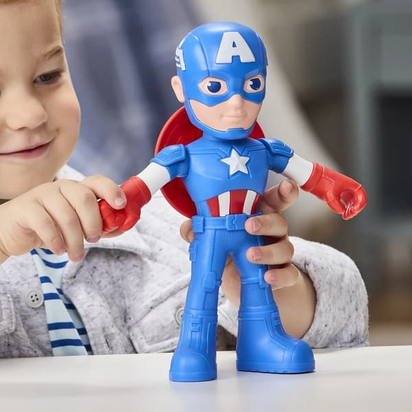 Spidey Supersized Figur Captain America