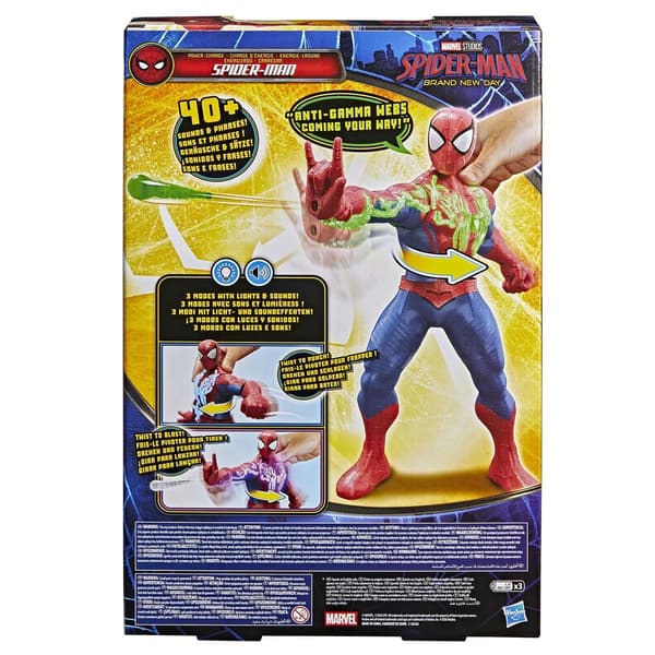 Spiderman Power Charge figur 35cm