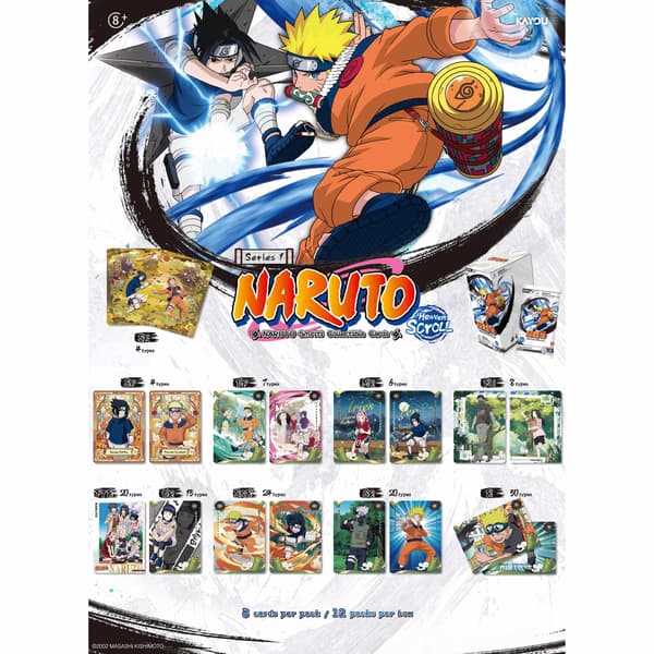 Naruto Smriti Heaven Scroll Samlarbilder Hel Box 12 paket