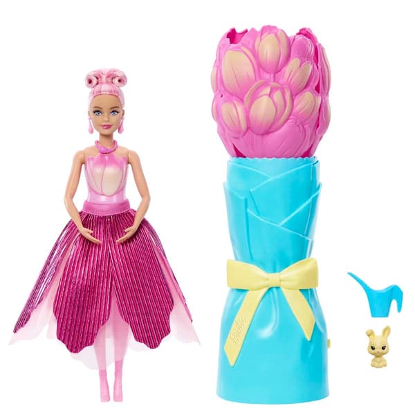 Barbie Petal Pop Reveal Rosa Tulpan