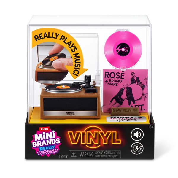 Mini Brands Really Works Vinyl Skivspelare