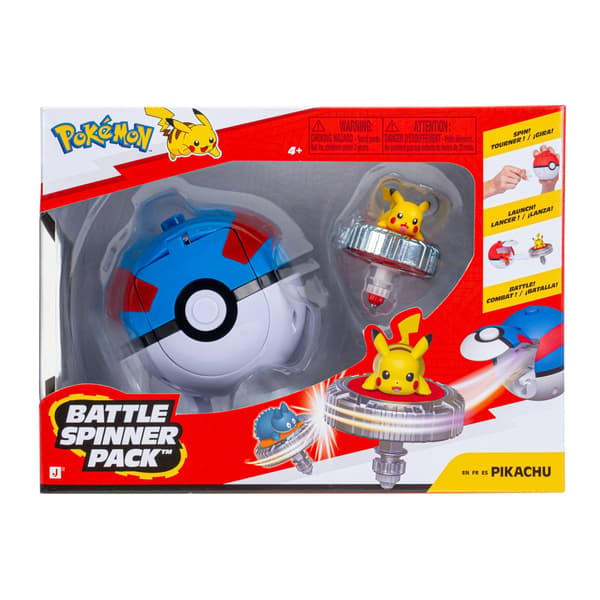 Pokemon Battle Spinner Pack Pikachu with Great Ball