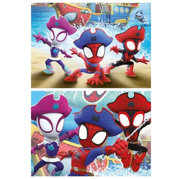 Educa Spidey Waterwebs Puslespil 2x20 brikker