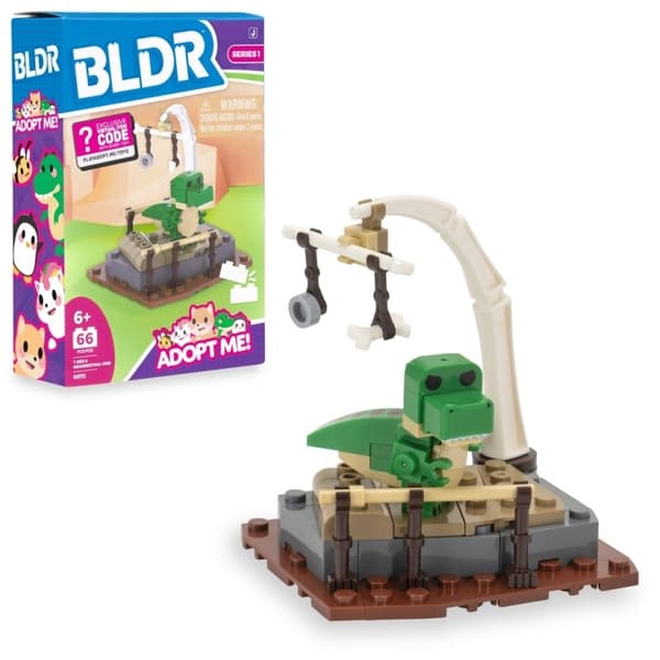 BLDR Adopt Me! Byggset T-Rex & Neanderthal Crib