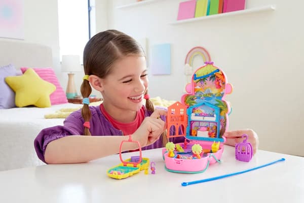 Polly Pocket Momma Monkey & Baby