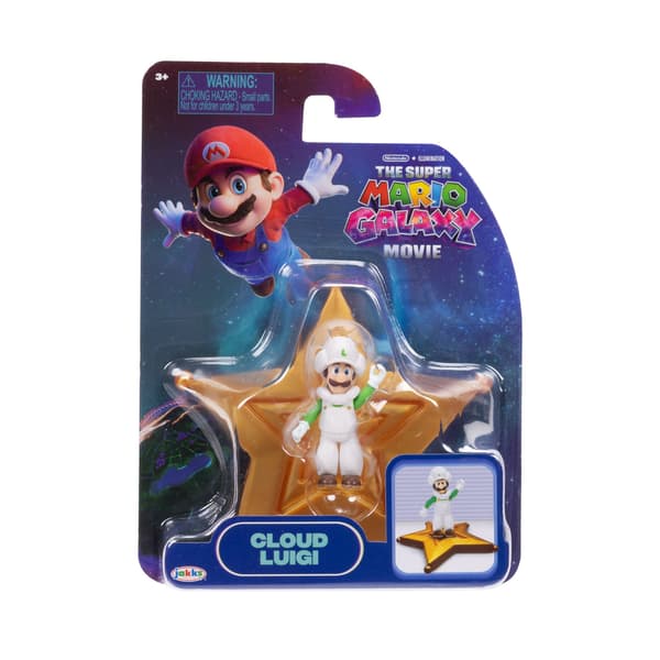 Mario Galaxy Movie Figur 4cm W2 Cloud Luigi
