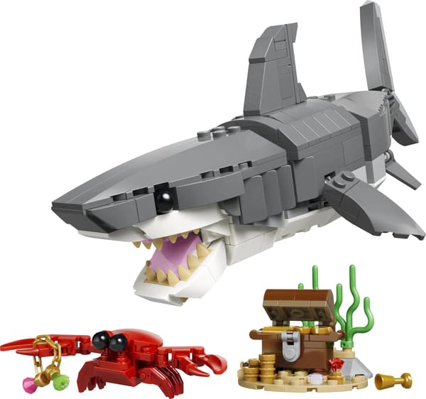 LEGO® Creator Vild haj med skattekiste 31381
