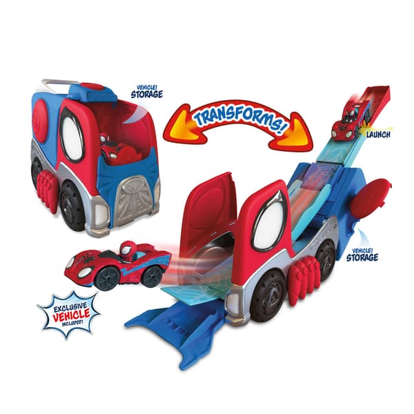 Spidey Amazing Friends Transforming Hauler Raceway