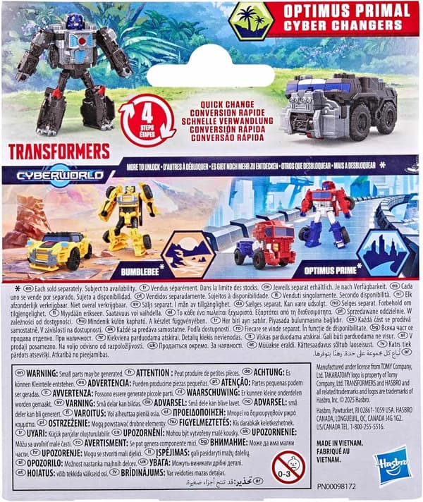 Transformers Cyberworld Cyber Changer Optimus Primal