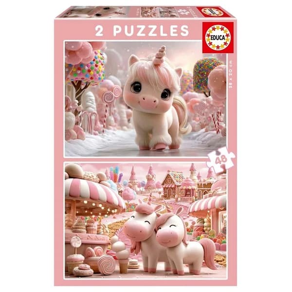Educa Sweet Unicorns Palapeli 2x48 palaa