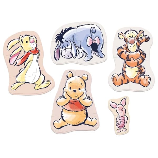 Educa Baby Nalle Puh Pussel 2-5 bitar 5-pack