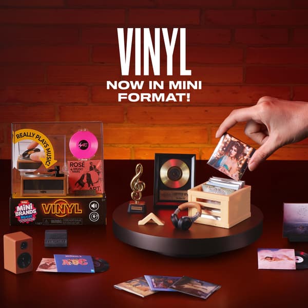 Mini Brands Really Works Vinyl Skivspelare