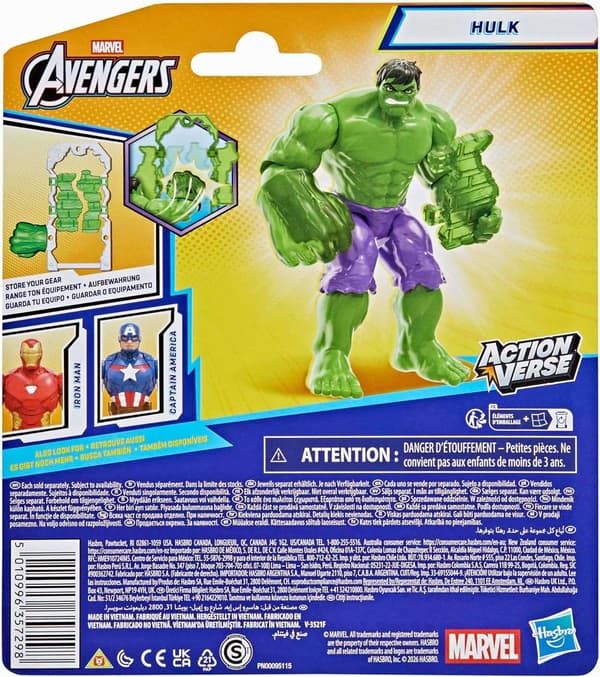Marvel Avengers ActionVerse Figur 10cm Hulken