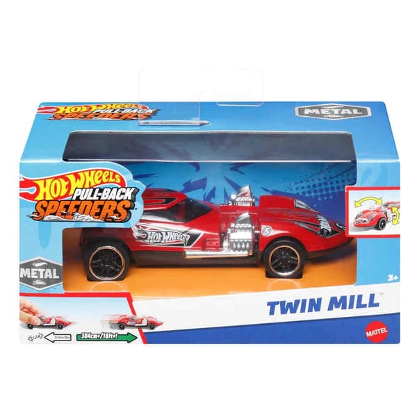 Hot Wheels Pull-Back Speeders 1:43 Twin Mill