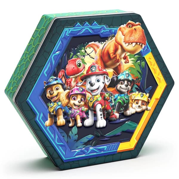 Paw Patrol Dino Plåtlåda med 3 Pussel