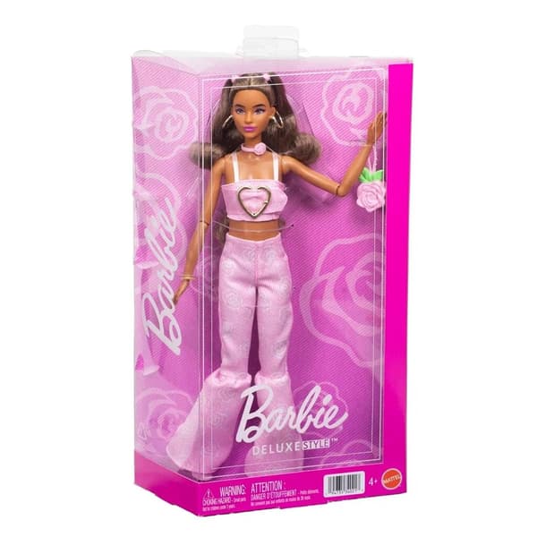 Barbie Deluxe Style Rosa utsvängda jeans Latina no 11