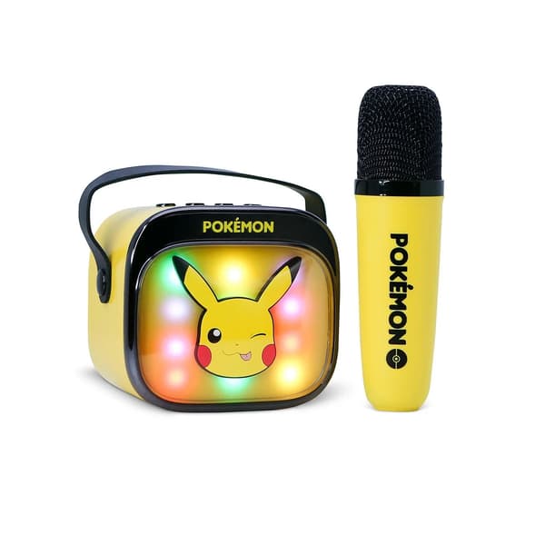 Pokemon Langaton Karaoke Kaiutin Mikrofonilla LED