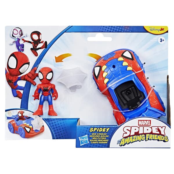 Spidey Amazing Friends Fordon med figur Spidey Web Crawler