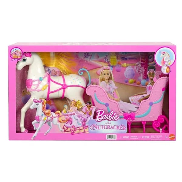 Barbie Nutcracker Hevonen ja reki