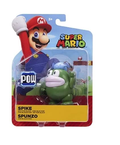 Super Mario Hahmo 10cm Spike with POW Block