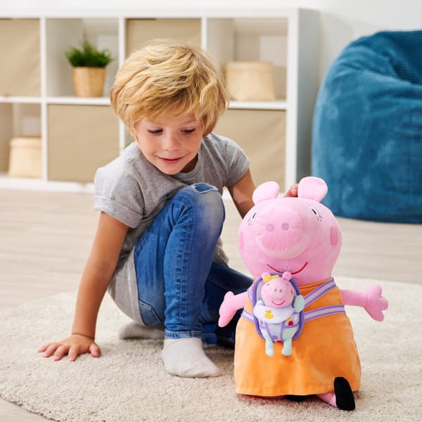 Greta Gris Mjukdjur Mamma Gris med Evie 33cm