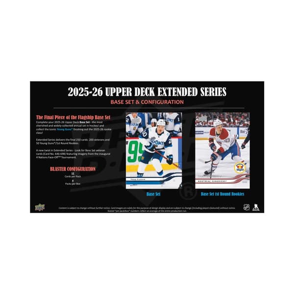 Upper Deck NHL 2025-26 Extended Series