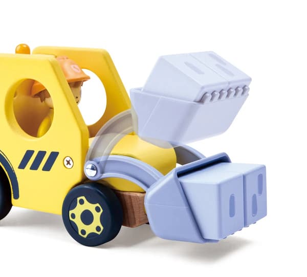 Hape Hapeland Bulldozer med lydfigur og pegebog