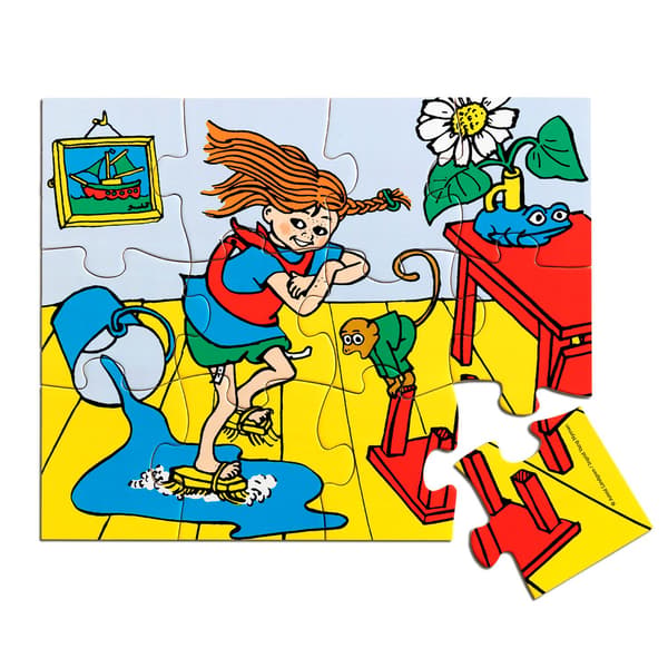 Pippi Träpussel 12 bitar
