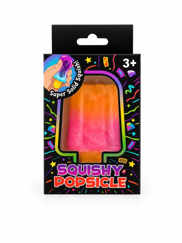 Squeeze Smoosh Popsicle Rosa/Orange