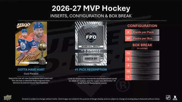 Upper Deck mvp NHL 2026-27 Hobby Booster