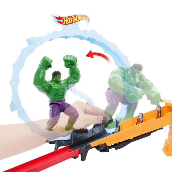Hot Wheels Superstar Speeders Spiderman & Hulk Smashdown