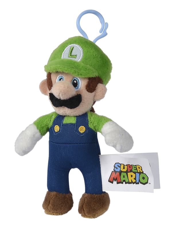 Super Mario Mjukdjur Nyckelring Luigi