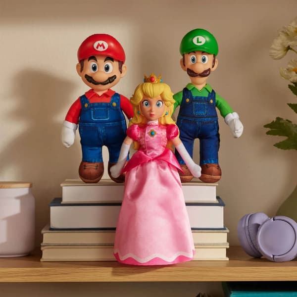 Mario Galaxy Movie Plush kova pää Luigi
