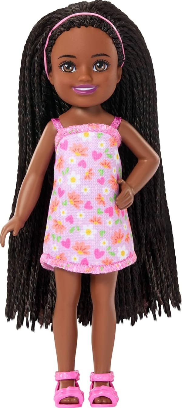 Barbie Chelsea Docka Mörk Rastaflätor