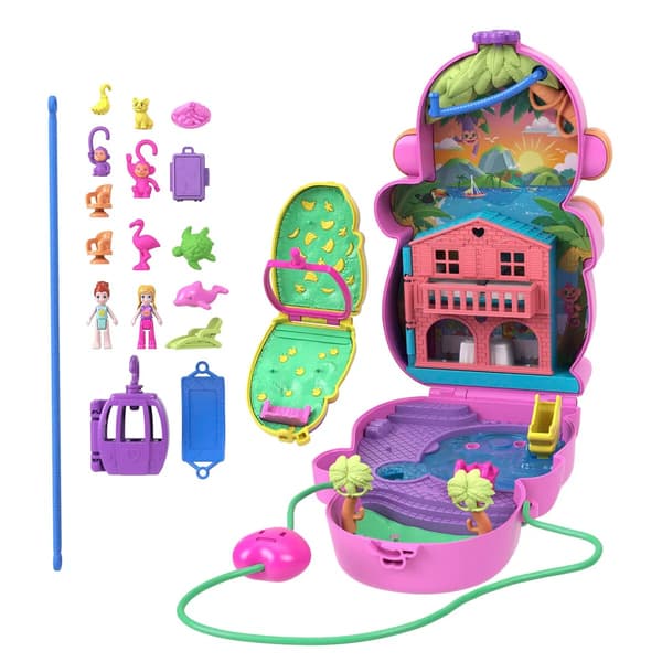 Polly Pocket Momma Monkey & Baby