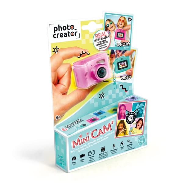 Photo Creator Mini Cam Digital Camera Lyserød