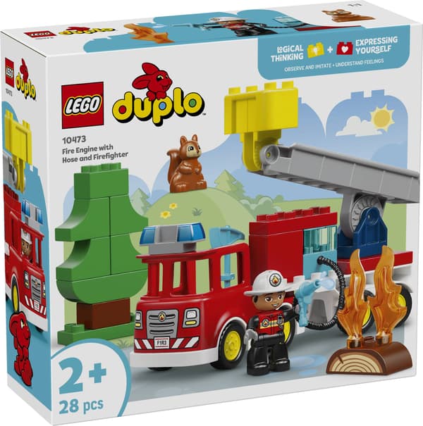 LEGO® DUPLO Palokuorma-auto letkulla ja palomies 10473