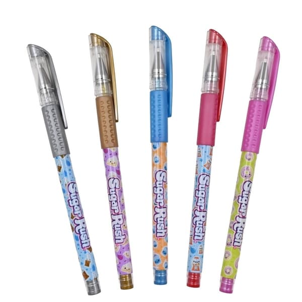 Scentos Sugar Rush Gelpennor 5-p Metallic