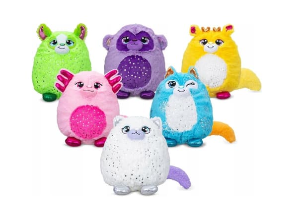 Misfittens Cats Plush Gemstones Orange haler