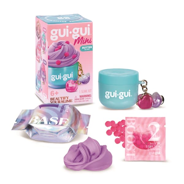 Gui Gui Mini Slime med nøglering Butter