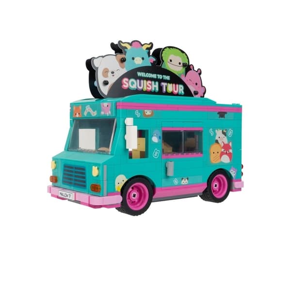 BLDR Squishmallows Rakennuslelu Squish Tour Van