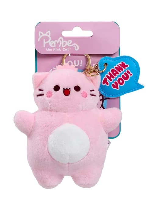 Pembe Nyckelring Plush 12cm Thank You
