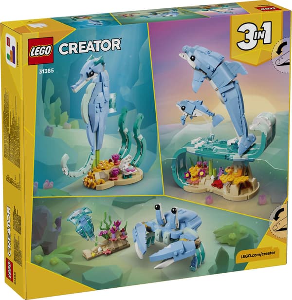 LEGO® Creator Havsdjur: vackra delfiner 31385