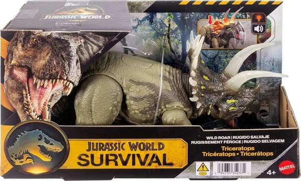 Jurassic World Survival Wild Roar Triceratops
