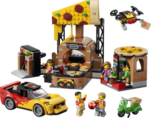 LEGO® City Pizzaudbringning med køretøjer 60496
