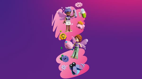 LEGO® Friends Blomster- og fe-tema roterende tekopskarrusel 42702