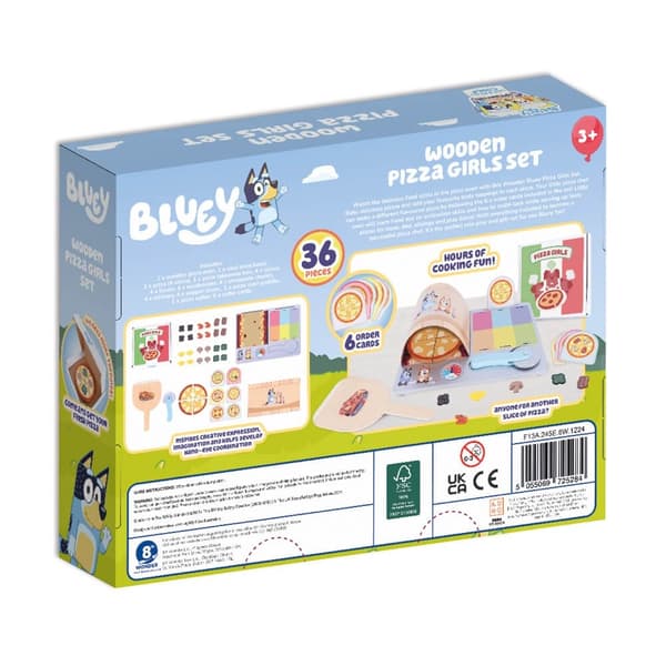Bluey Pizza Puinen setti