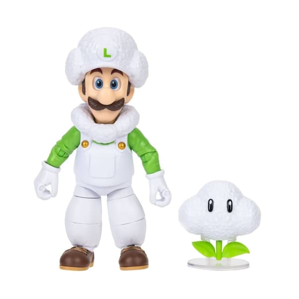 Mario Galaxy Movie Figur med tilbehør Cloud Luigi